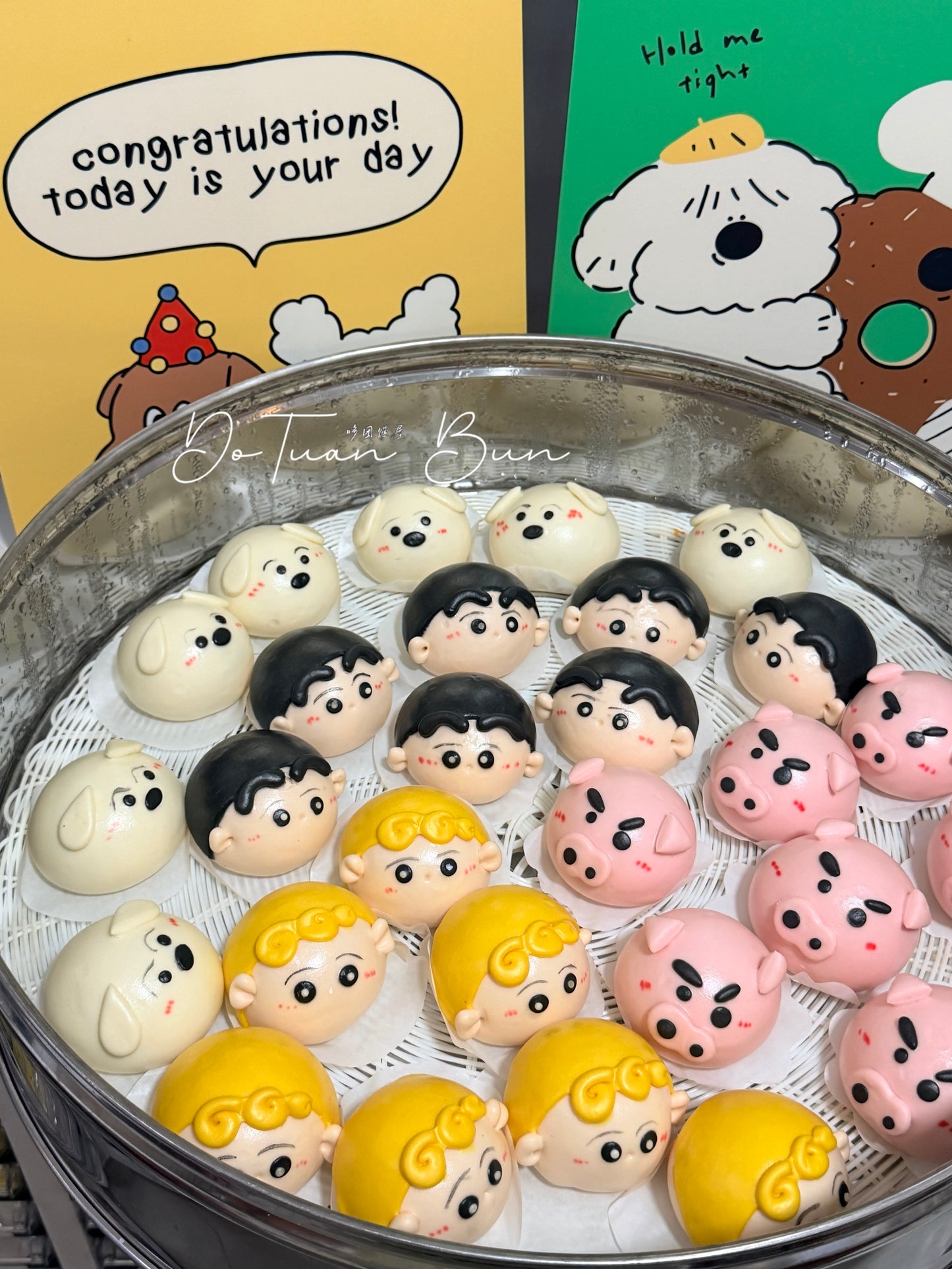 Crayon Shin-chan and Himawari (Custard and Red Bean Paste) 4pcs/box