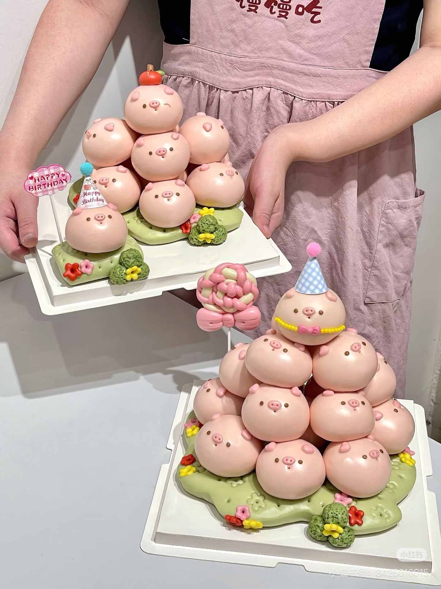 (需提前三天预定)猪猪蛋糕(奶黄豆沙)15pc