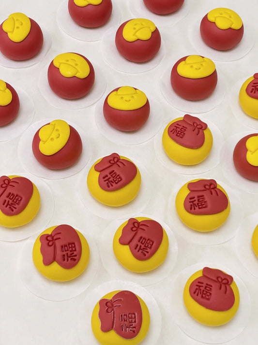 预定(需预定12-13号发货)新年烟花套盒（奶黄豆沙黑芝麻混）6/盒