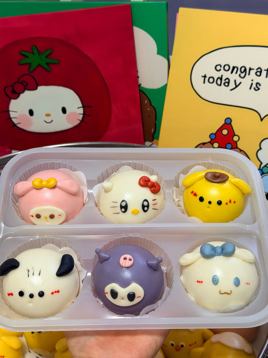 三丽欧家族(奶黄豆沙 黑芝麻)6/盒