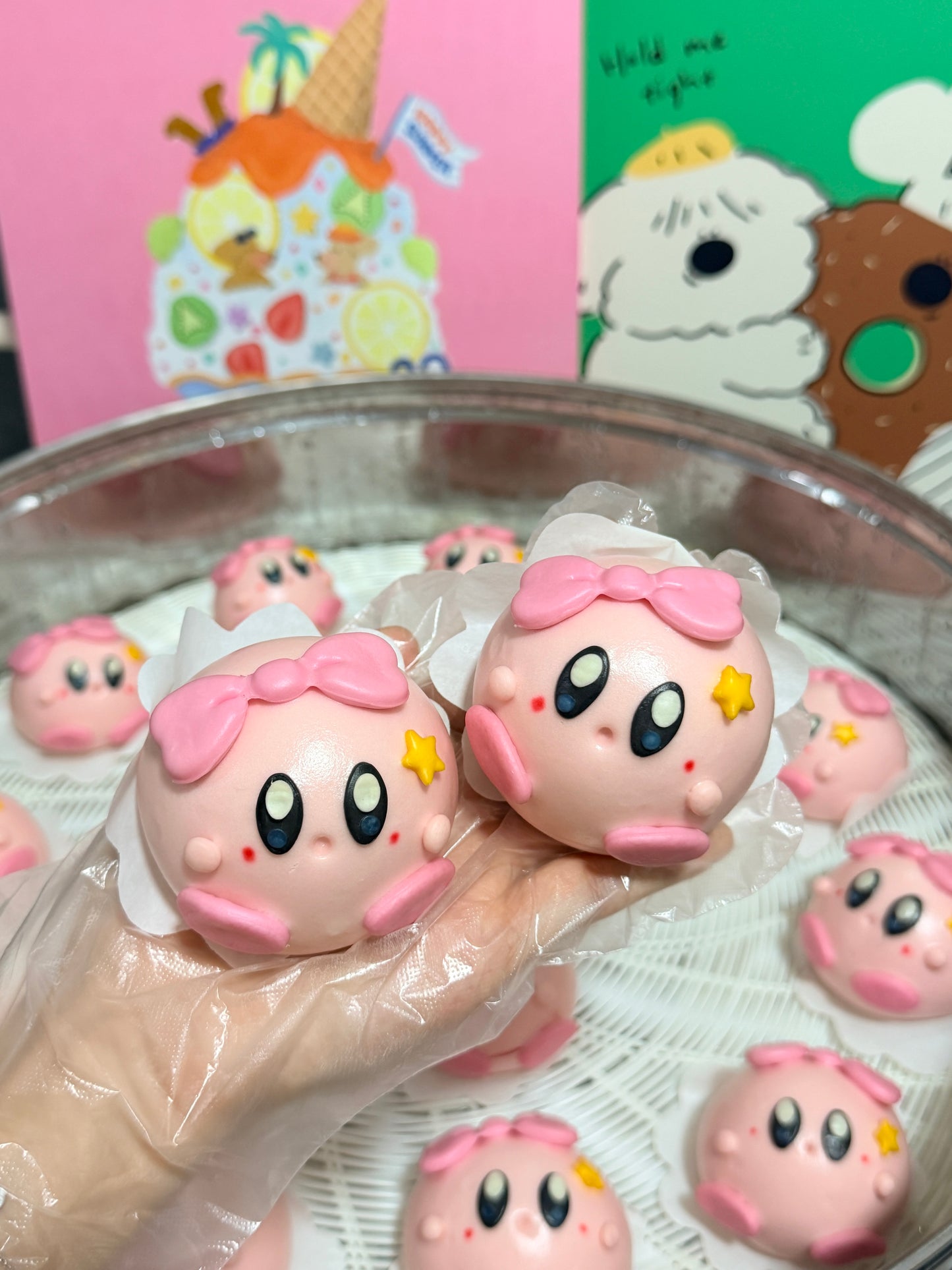 Kirby Cartoon Buns (Red Bean Paste) 1pc