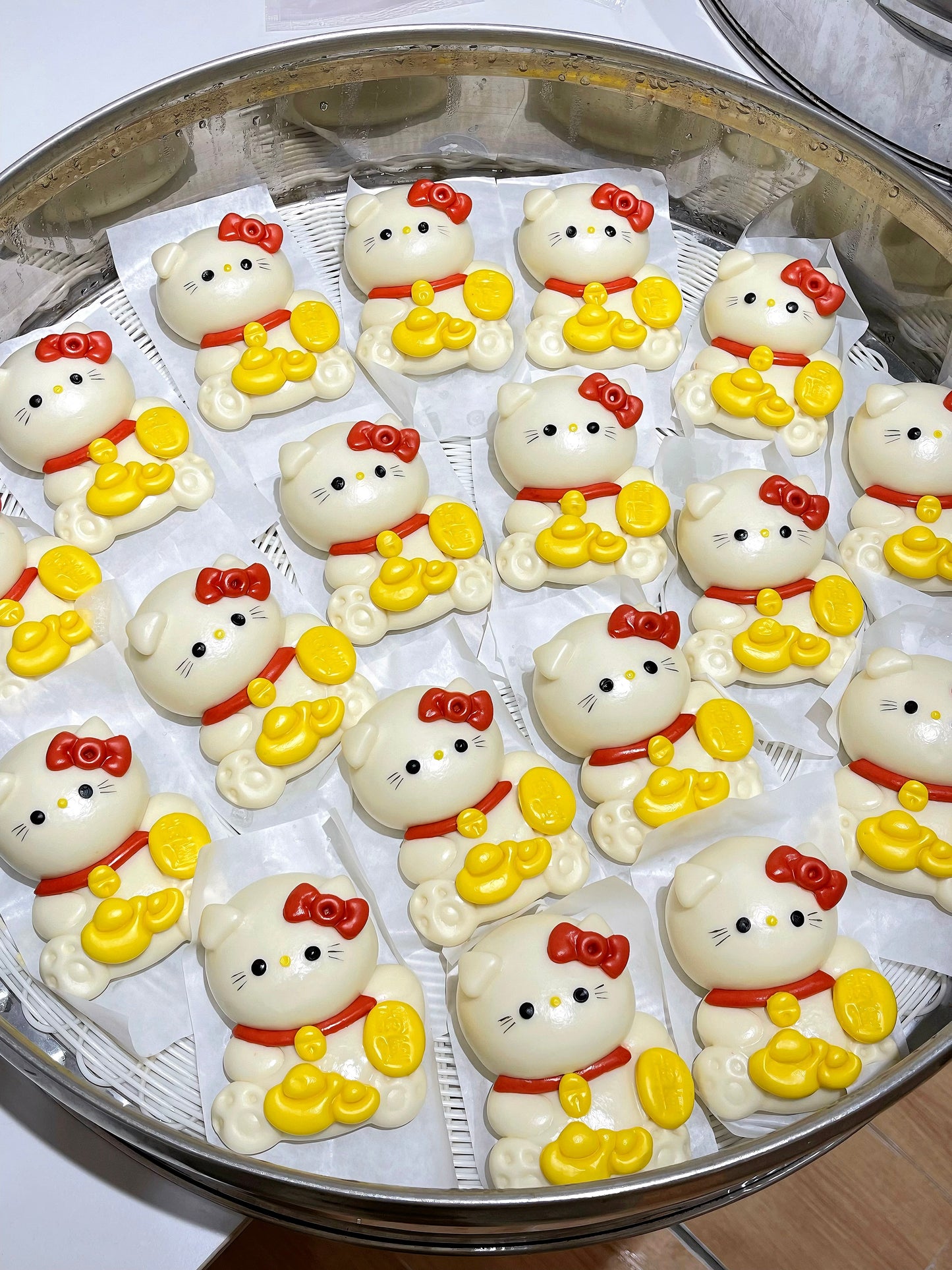 Lucky Kitty Cat (Red Bean Paste Custard) 1pc